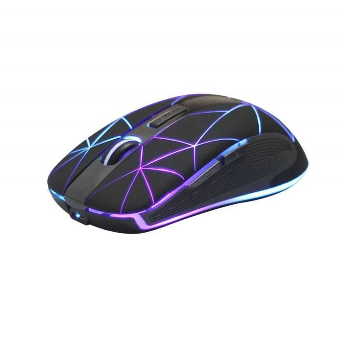 Claviers, Souris Et Tablettes - Rm200 Sans Fil Batterie Rechargeable 5 Boutons. Récepteur 24 Ghz. 3 Niveaux Réglables. Multicolore