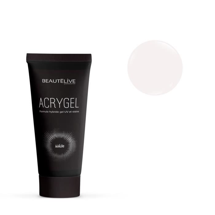 3 en 1 - Formule hybride Acrygel White 60ml - Beautélive - Femme
