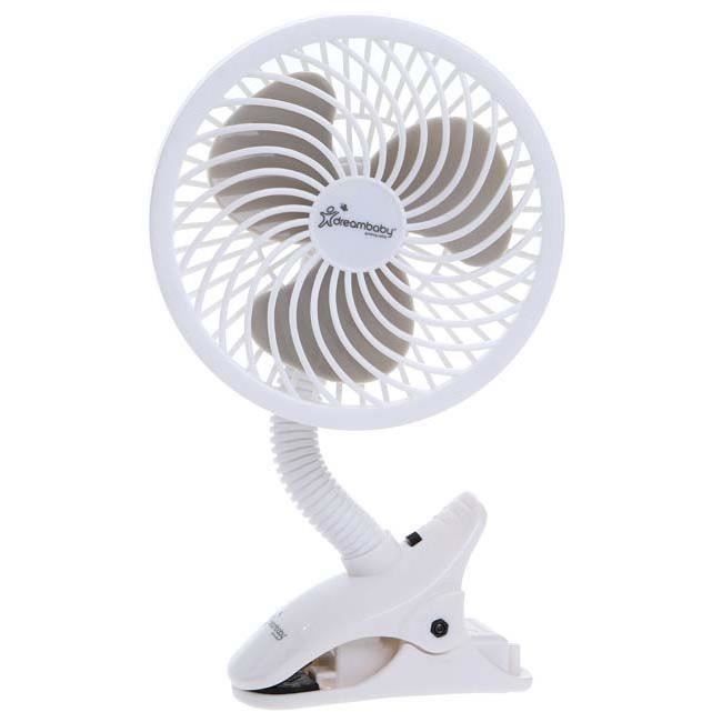 DREAMBABY® VENTILATEUR DE POUSSETTE À CLIPSER STROLLERBUDDY DELUXE EZY-FIT - BLANC