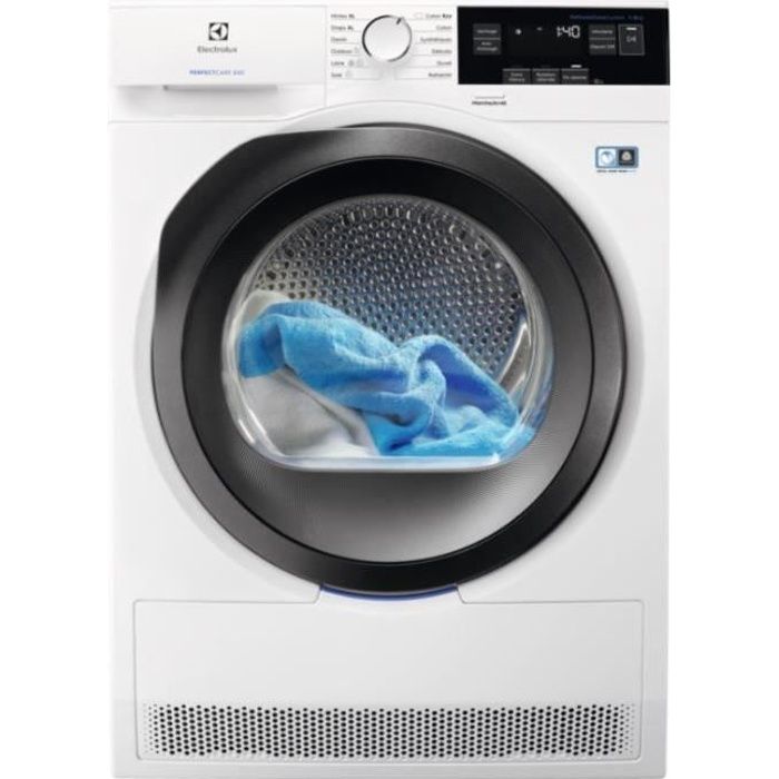 ELECTROLUX Sèche-linge EW8H3823RA - 8kg - Condensation - Pompe à chaleur - Frontal - Classe : A++