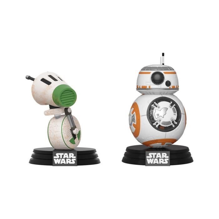 Funko - Star Wars Rise of Skywalker - Pack 2 Figurines POP! Bobble Head D-O & BB-8 9 cm
