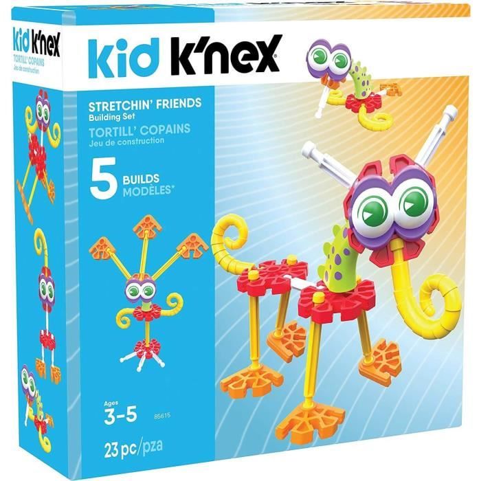 Jeu de construction Kid Knex : Tortill' copains : 5 modèles Coloris Unique