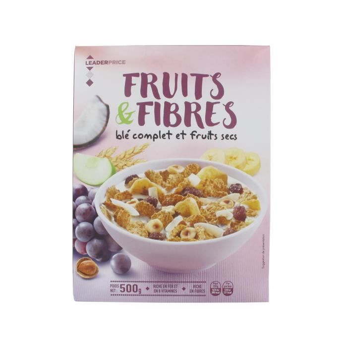 Céréales fruits & fibres - 500g