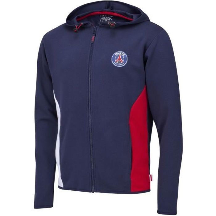 Sweat capuche zippé PSG - Collection officielle PARIS SAINT GERMAIN