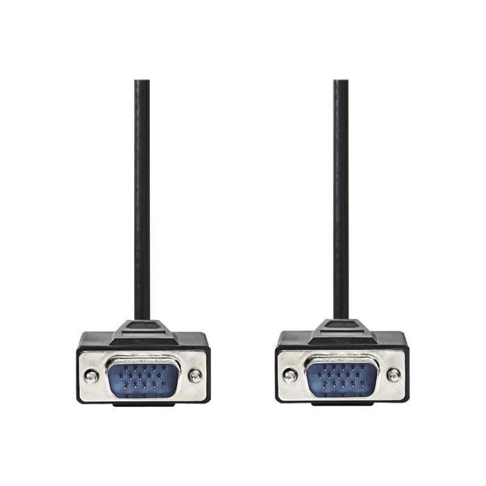 Nedis Vga Cable - Vga Male - Vga Male - 3.0 M - Noir