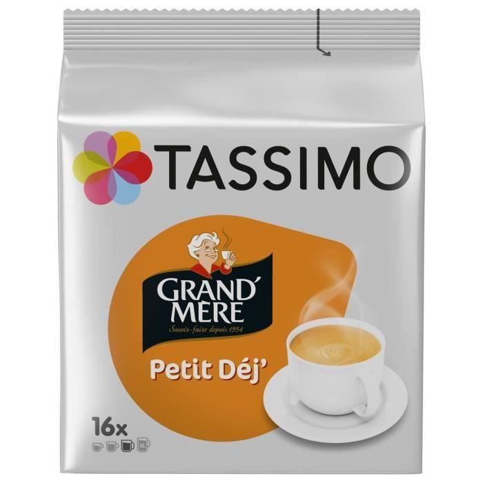LOT DE 4 - TASSIMO - Grand Mère Petit Déj Café dosettes - 16 dosettes
