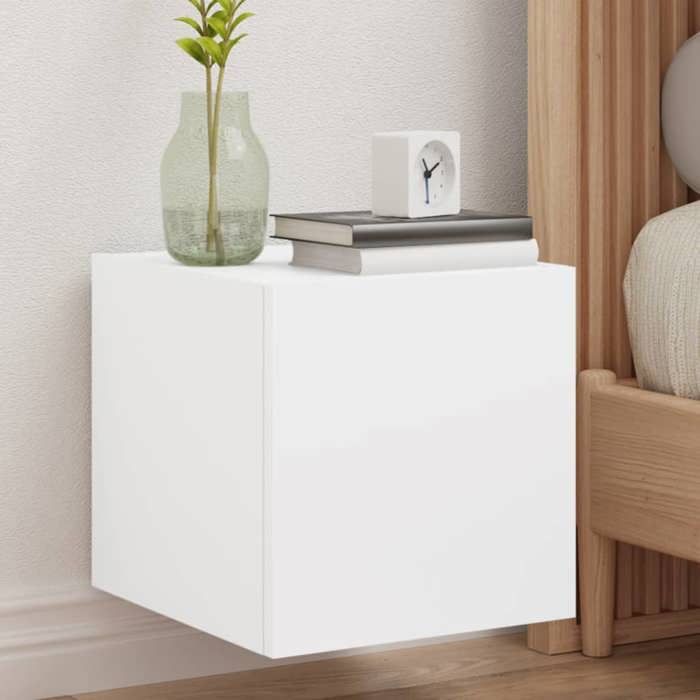 Meuble Tele VidaXL Meuble TV Avec Lumières LED, Armoire De Télévision, Meuble Télé De Salon, Armoire Basse Salle De Séjour Intérieur, Moderne, Chêne Sonoma Meuble Imprimante