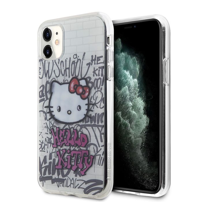 Coque pour iPhone 11 - HELLO KITTY - Blanc - Protection optimale - Haute qualité - Mixte