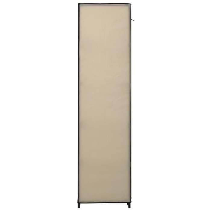 Promotion mai * Garde-robe - Armoire de chambre - Porte-vetement - pliable Crème 110x45x175 cm Tissu EU10303282422