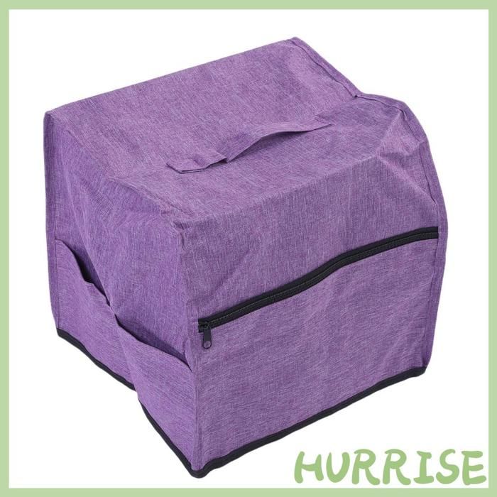 Housse Rigide Pour Machine à Coudre - Dimensions 43x18x31 Cm, Polyester Matelassé, Poches De Rangement