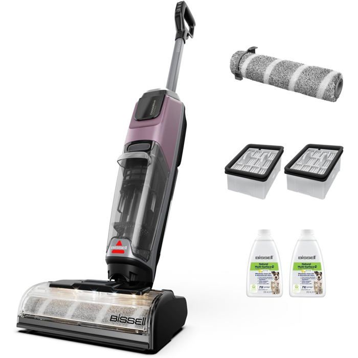 BISSELL CrossWave OmniForce EdgeFind aspirateur laveur sans fil LED détectant les poils nettoyage au plus près du mur - Aspirateur