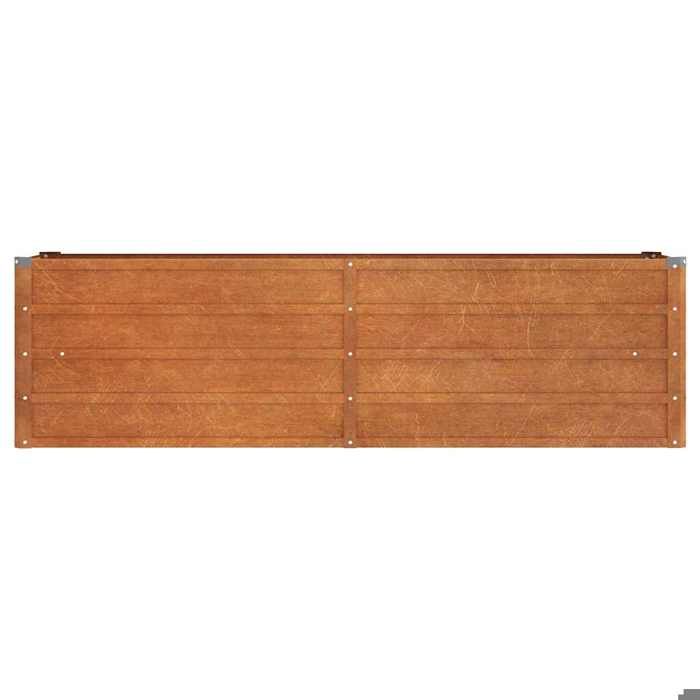 JILLS BAC A FLEUR - Cache-pot de jardin(1 PC) - Lit surélevé de jardin rouillé 160x40x45cm acier corten b3361738593626