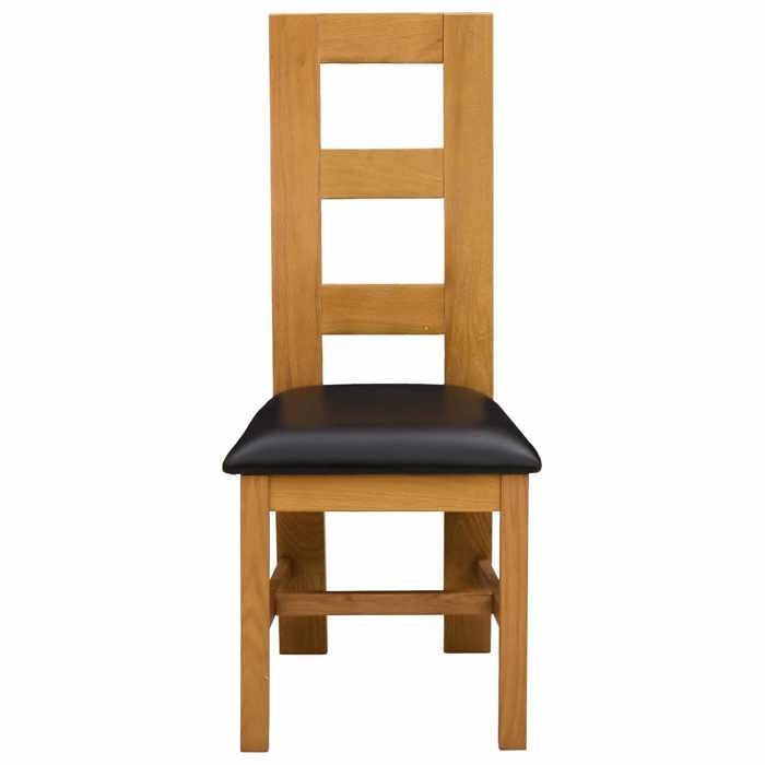 RemiseChaise de Salle à Manger 2 Pc Bois Noir 45 x 51 x 105 cm avec style vintage et entretien facile rki59q