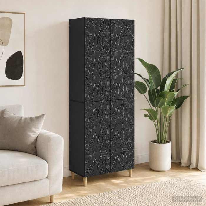 vidaXL Ensemble de Meubles 2 pc Noir Bois dingénierie poids:49.42 kg 357