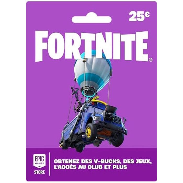 Carte cadeau Fortnite - pour la France - par la poste - En ligne - Physical Mail - Non expirant - False