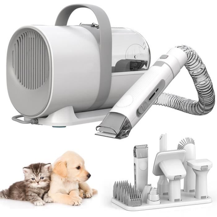Meilleurs prix pour Tondeuse Chien Professionnelle Acelife LM3 300W Aspirateur Poil pour Animaux avec 5 Outils 1.5L Récipient pour Poil Long Epais