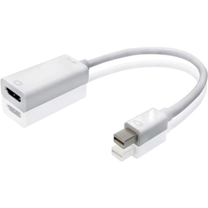 ADWITS 4K Mini DisplayPort MDP 1.2 (compatible Thunderbolt 2) Adaptateur  mâle vers HDMI 1.4 femelle pour Macbook Air, MacBook - Cdiscount  Informatique