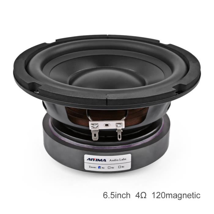 Haut-parleur Caisson De Basses 16,5 Cm - 4 Ohms - Pour Voiture Ou Maison - Son Puissant Et Immersif - 10