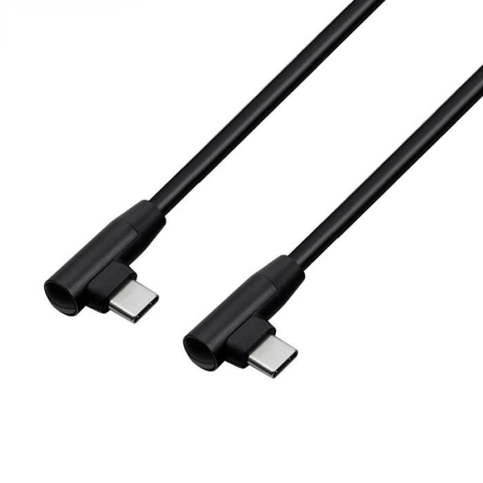 Câble USB-C vers USB-A de 1 mètre 2.4A, tressé, pour le chargement et