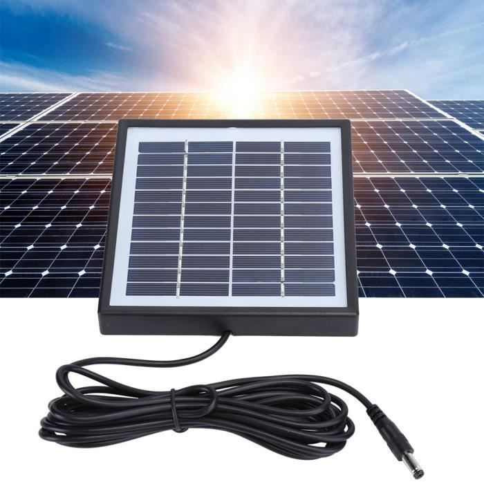 ZONADAH Kit De Mini Panneau Solaire 6 W 12 V - Port CC 5521 - Chargeur