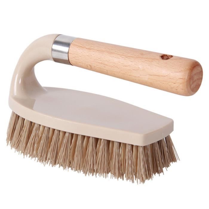 Meuble à Chaussures,Brosse De Nettoyage En Bois Bûche