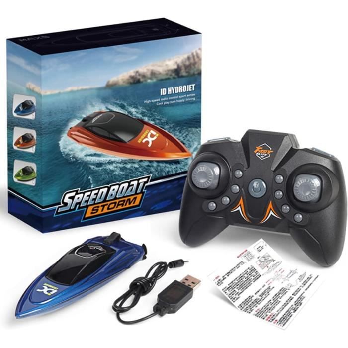 Bateau De Béton Armé Pour Enfants 2,4 Ghz 8 KmH Bateau De Béton Armé À