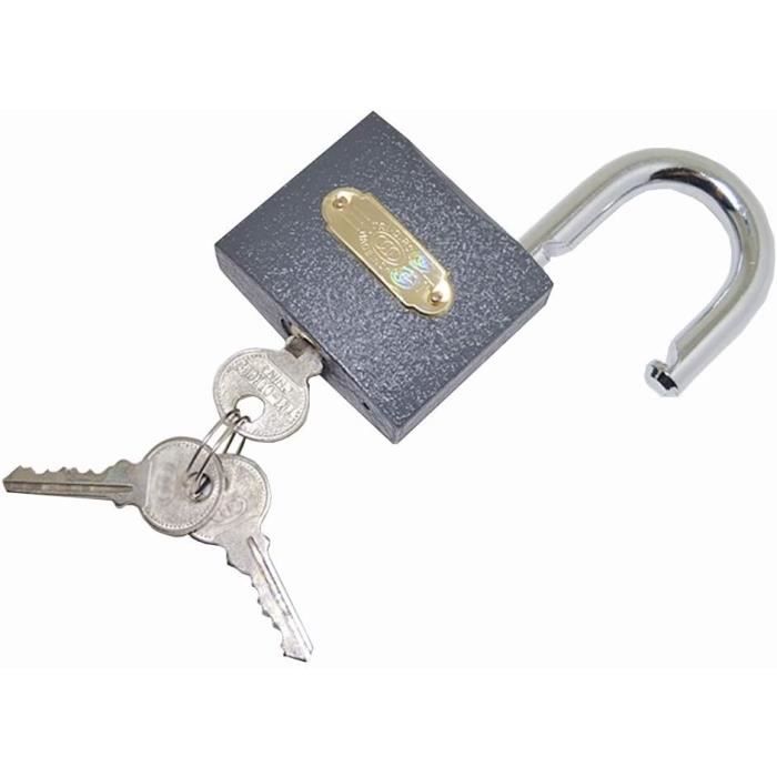 Lot De 2 Cadenas En Corde D'acier Avec Clés, Cadenas Câble à Clé à