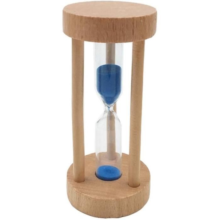 Minuteur Sablier 3 En 1 Bois 1/3/5 Minutes - Décoration Cuisine Et Bureau Pour Enfants Et Adultes