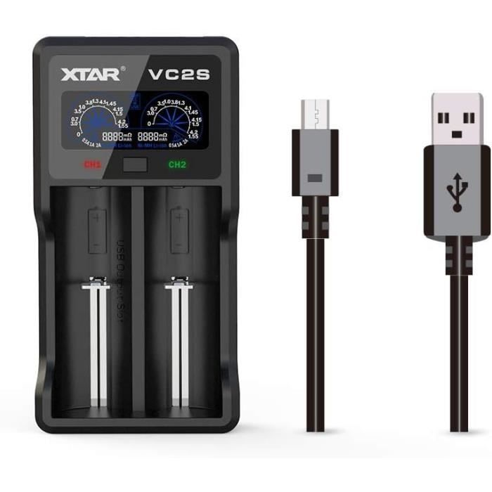 Caricatore USB Per Batterie 18650 E 26650, Caricabatterie Intelligente Con Display LED E Protezione Di Sicurezza