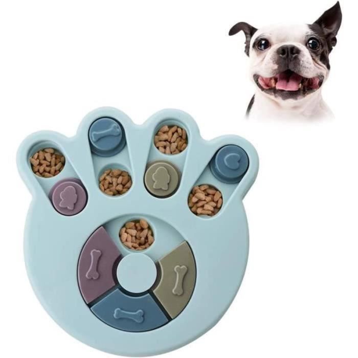 Meilleurs prix pour Jouet pour Chien - AMOUNE - Jouet de Distributeur de Nourriture - Interactif - Bleu - Moyen