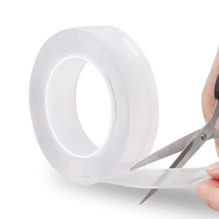 Ruban Adhesif Silicone Nano Tape Traceless Double Face Gel Clear
