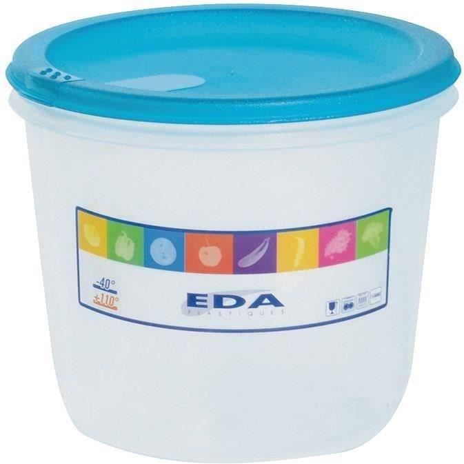 Boîte de conservation Naturel 2L ronde - turquoise acidulé