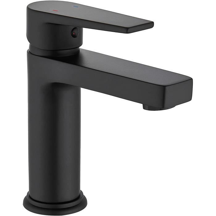 Robinet Mural Extérieur En Acier Inoxydable Noir - Longue Poignée Pour Jardin, Cuisine, Balcon - Taille S Ou L
