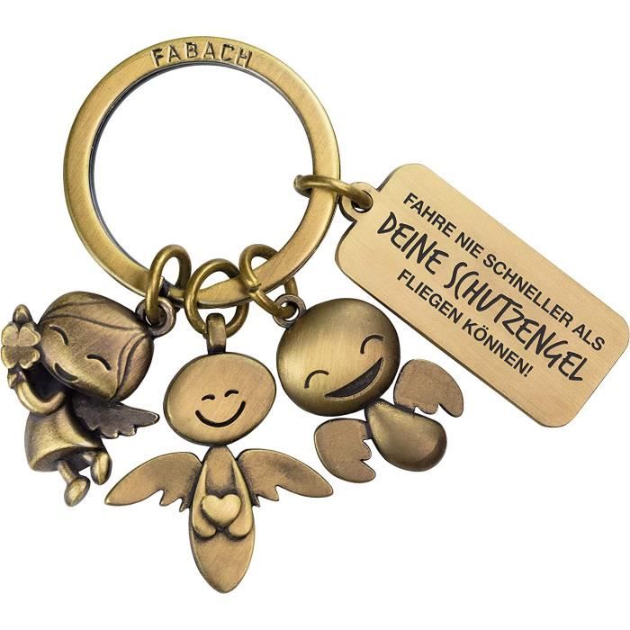Porte-clés ange gardien avec 3 anges avec gravure – Porte-clés de voiture  en métal avec message gravé pour les [195] - Cdiscount Bagagerie -  Maroquinerie