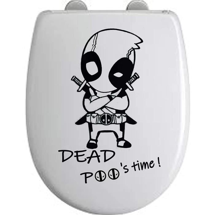 Sticker Fun Abattant WC DEADPOOL DEADPOO S TIME Cdiscount Bricolage