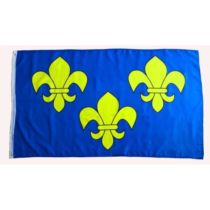 Drapeau fleur de lys 150x90cm etendart Cdiscount