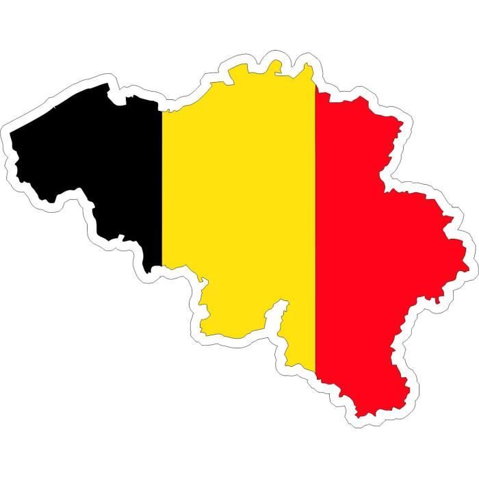 4 x Autocollant sticker voiture moto ref2  belgium drapeau belgique belge 