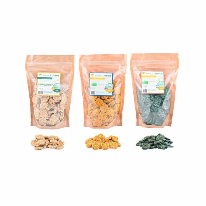 Crackers pour cheval forme et vitalité Spiruline Natural Innov Natural'Crackers Top - 300 g