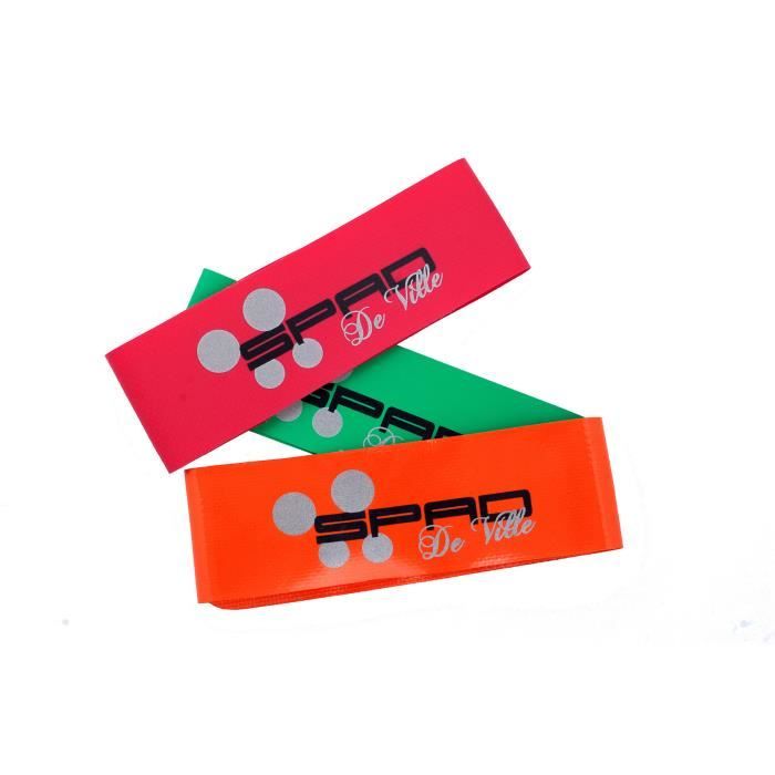 Serre pantalon - SERPANT - Velcro Fluo orange - Système réfléchissant