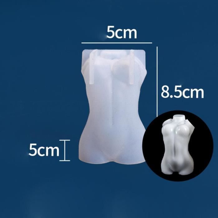 Produit Chaud En Ligne Nouveau Style En Gros Bricolage 3D Corps Humain Bout à Bout Moule Résine époxy Art Sexy Cul Silicone Bougie Moule