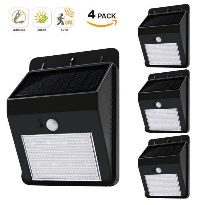 Eclairage Led Applique Solaire Avec Detecteur De Mouvement
