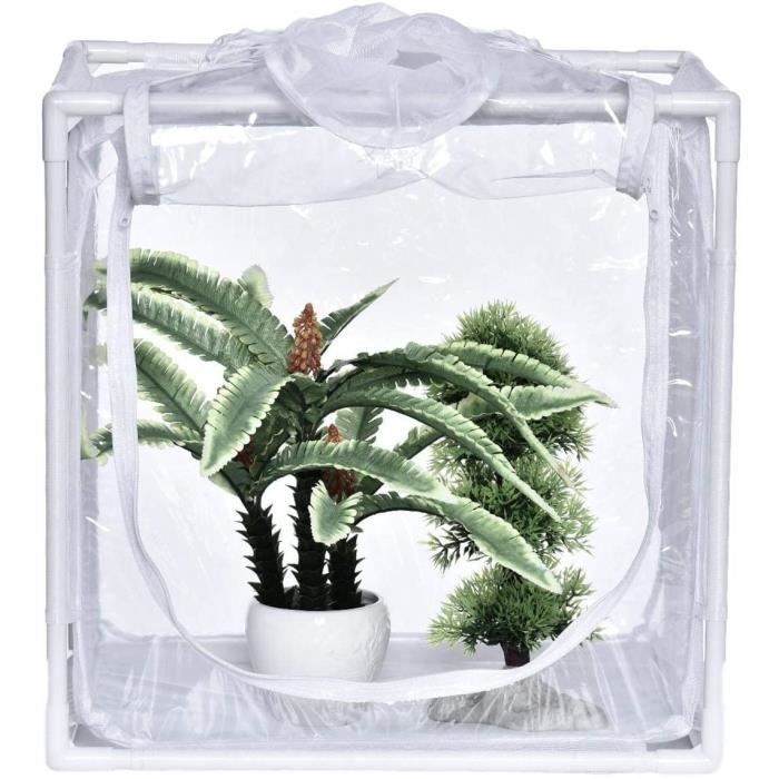 Housse De Serre Jardin 69x49x160 Cm - Bâche PVC Étanche Anti-UV, Protection Plantes Et Fleurs | Pour Intérieur/Extérieur