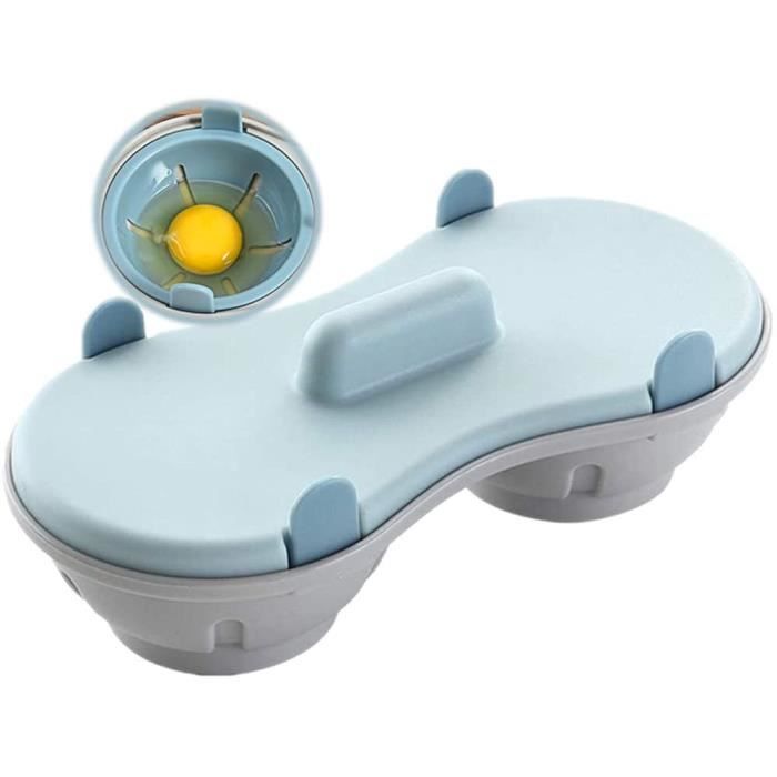 Pocheuse à Œufs Micro-ondes CYJXL - 2 Tasses, Cuisson Rapid Des Œufs Pochés