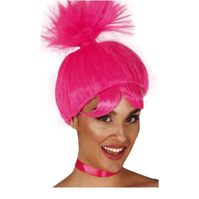 Perruque on sale troll enfant