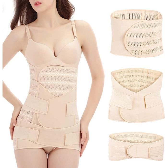 GAINE VENTRE PLAT ry 3 en 1 Ceinture Post Accouchement Respirable  Reacutecupeacuteration PostPartum Corset Postnatal Belt apreg420 -  Cdiscount Puériculture & Eveil bébé