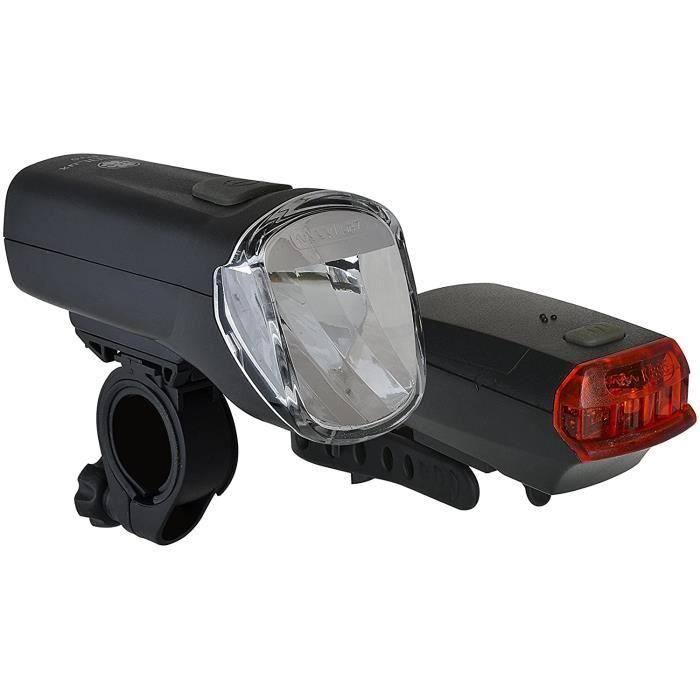 Jeu De Feux De Vélo Avant Et Arrière à Piles LED | Éclairage Détachable Pour Sécurité