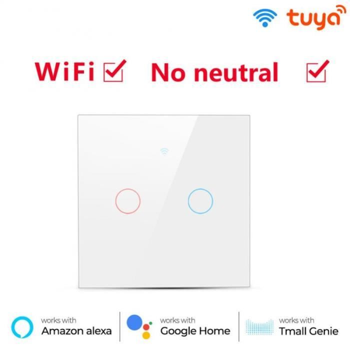 Interrupteur Connecté Intelligent 1 Gang 1 Voie Interrupteur Tactile