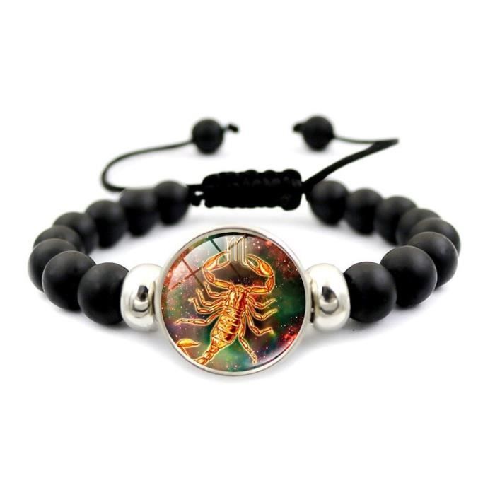 12 Bracelets Constellation signe du zodiaque vierge lion balance perles ...