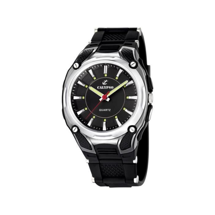Calypso watches - K5560-2 - Montre Garçon - Quartz Analogique - Bracelet  Plastique Noir , - Achat/vente montre Garçon Adulte Plastique - Cdiscount