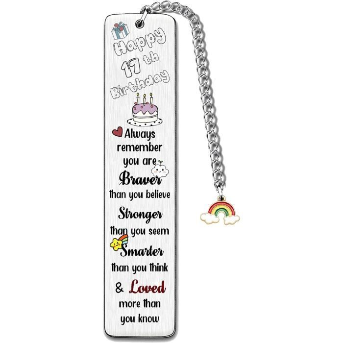 Cadeau D'anniversaire Fille 15 Ans - Marque-page + Plaque En Bois Cœur - Ensemble 2 Pièces - Message Inspirant
